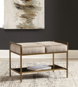 Brand New "Janet" Bench - Gold