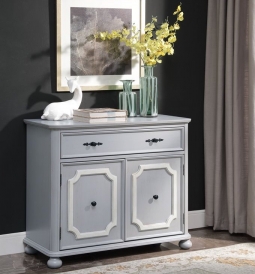 Elise Grey & White Cabinet