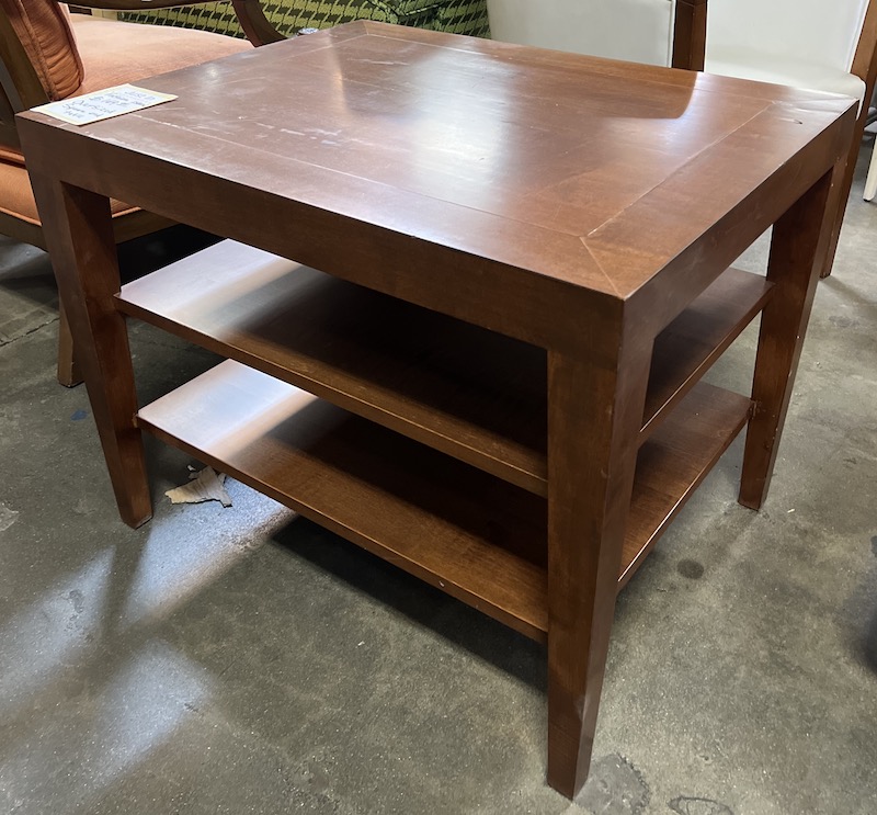 Oversized square end table Fashion Island Hotel Newport Beach