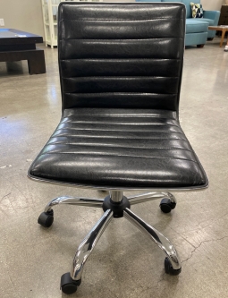 Black Leatherette Desk Chair