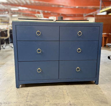 Avila Beach Blue 6-Drawer Dresser