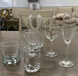 Assorted Hotel Glassware
