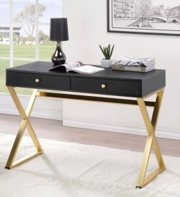 Brand New Coleen Black Desk with X Legs