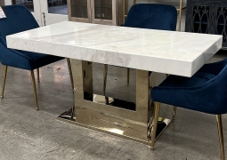 Rectangular Natural Marble Dining Table