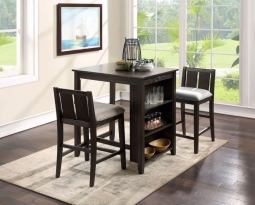Brand New "Harriet" Cherry 3-pc Counter-Height Dining Set