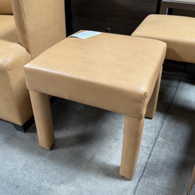 Small Faux Leather Stool - Hilton LAX