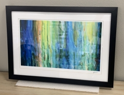 Hotel Watercolor Print with Black Frame (17"x24")