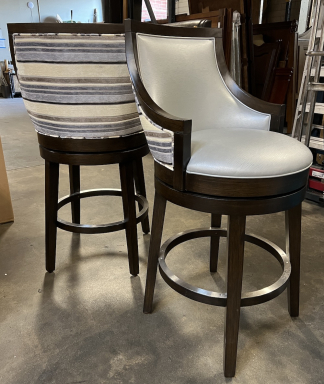 Stripped-Back Swivel Bar Stools - Brand New Overstock