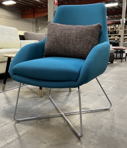 Blue Lounge Chair - Brand New Overstock
