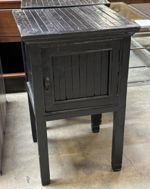Tassos Side Table - Dark Black