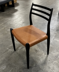Home Staging Contoured Wood Dining Chairs