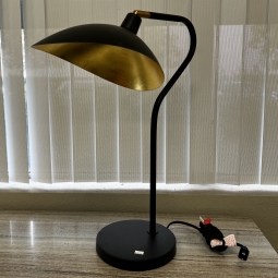 Home Staging Black and Bronze Table Lamp