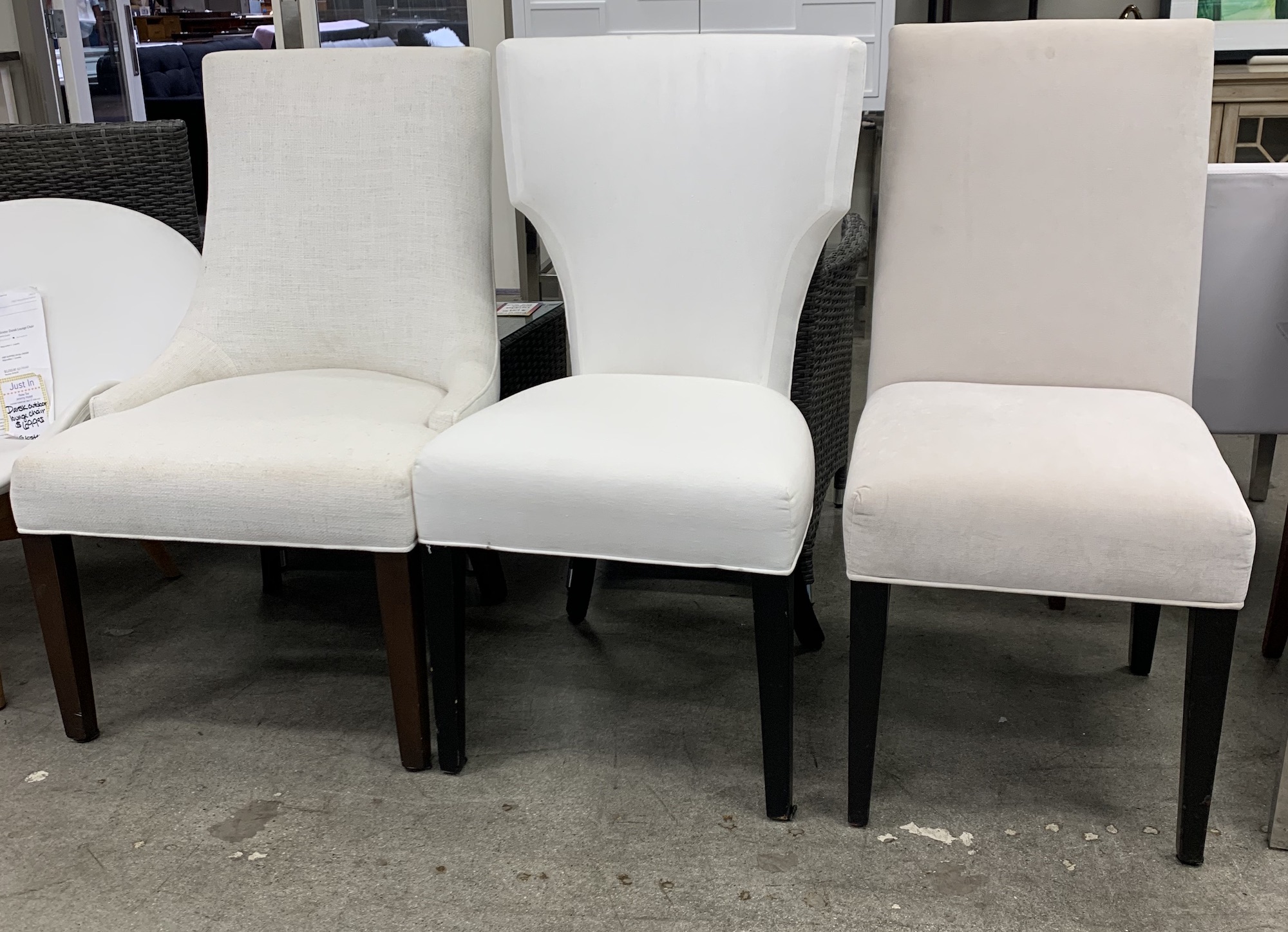 Contemporary Upholstered Dining Chairs (Home Staging Overstock): Hotel