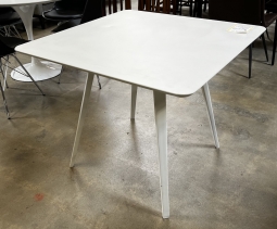 Home Staging White Aluminum Dining Table