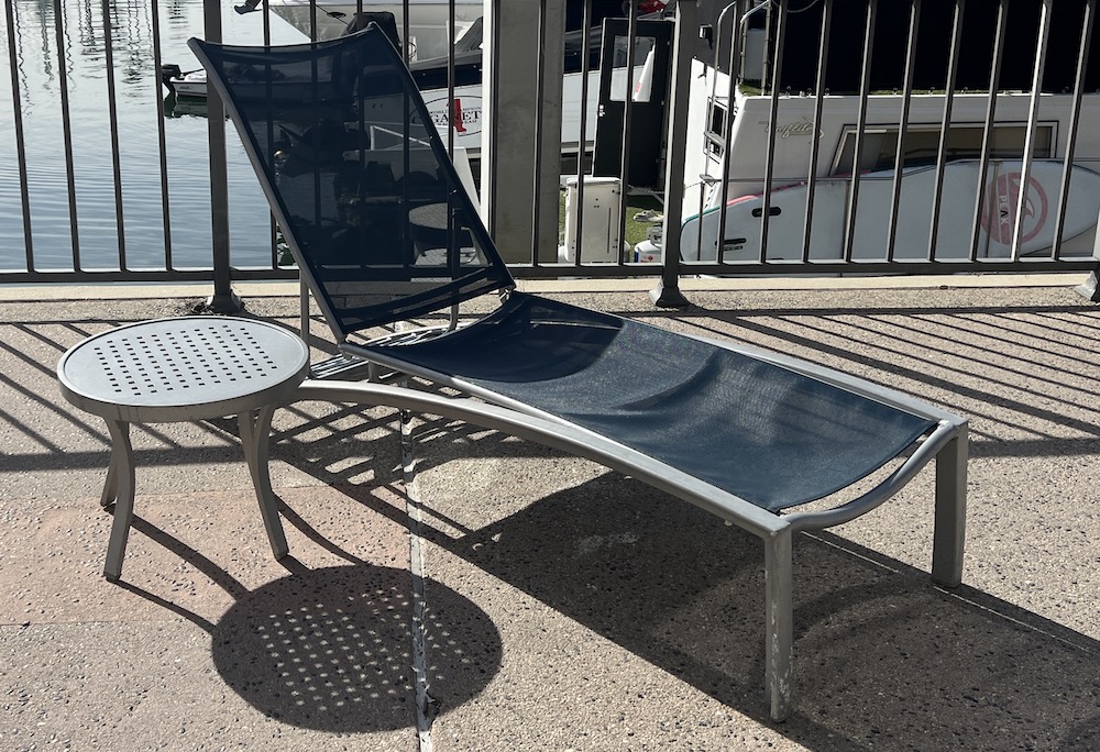 Hotel Surplus: Used Outdoor Chaise Lounge - Ritz Carlton Marina Del Rey