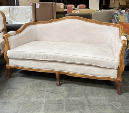 'French-Provincial' Style Wood-Framed Sofa - Rental Return