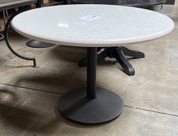 Stone-Top Round Restaurant Table