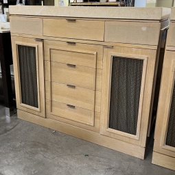 Stone-Top Oak Media Credenza - Fashion Island Hotel Newport Beach