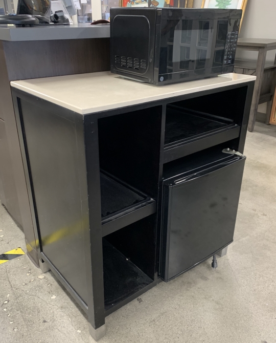 Hotel Microwave Mini Fridge Bar Cabinet Combo Surplus