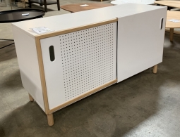 Home Staging White Media Cabinet