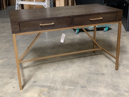 Home Staging Desk with Gold Base
