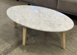 Home Staging Marble Top Coffee Table