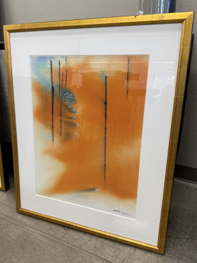 Ritz-Carlton Marina del Rey Orange Abstract Artwork