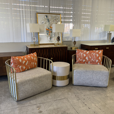Ritz-Carlton Marina del Rey Gold Veil Chair