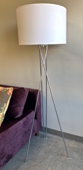 Contemporary Chrome-Wire Floor Lamp - Marina Resort Hotel