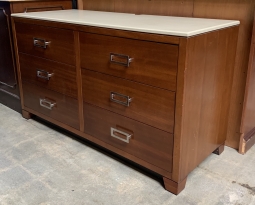 Stone-Top 6-Drawer Dresser with Soft-Close Hardware