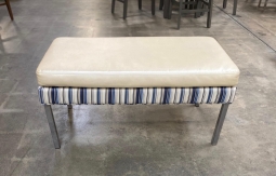 Striped Hotel Bench