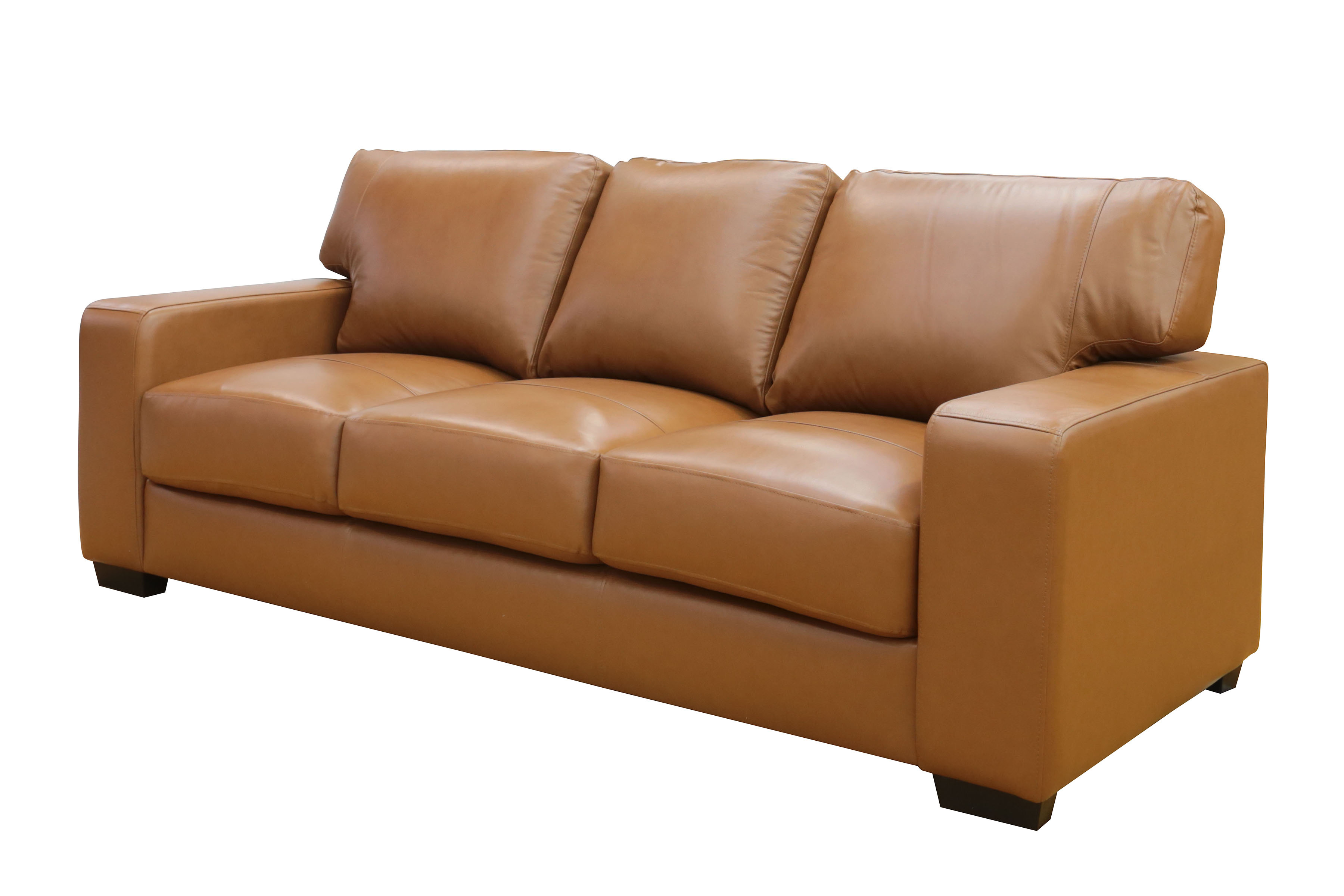 Hotel Surplus Brand New "Minona" Sofa Tan LeatherMatch