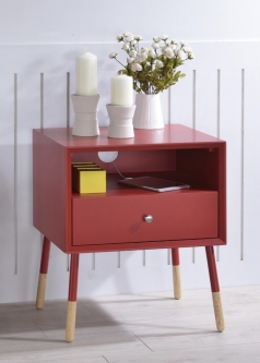 Santino End Table (Red)