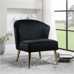 Sussie Black & Gold Chair