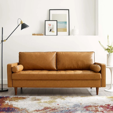 Brand New "Valerie" Vegan Leather Sofa