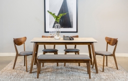 "Dolph" Dining Table - Faux Stone Top
