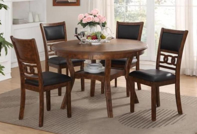 Brand New "Gina" 5-pc Round Dining Set