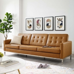 Brand New "Lottie" Vegan Leather Sofa