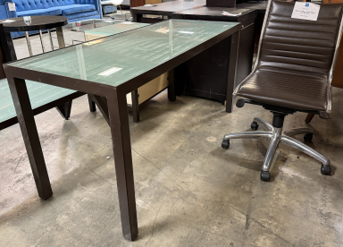 Glass Top Desk - HIlton LAX