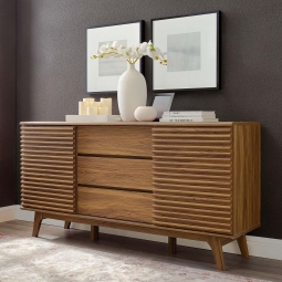 Rev Mid-Century Inspired 63" Walnut Sideboard