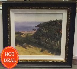 Pebble Beach Bay Scenic Landscape