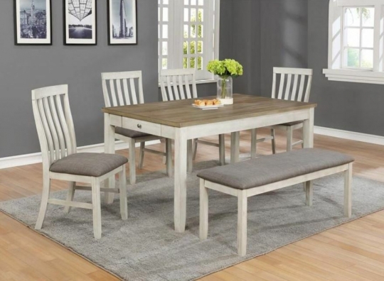 Nina 5 Pc Two Tone Dining Set Hotel, Two Tone Dining Table