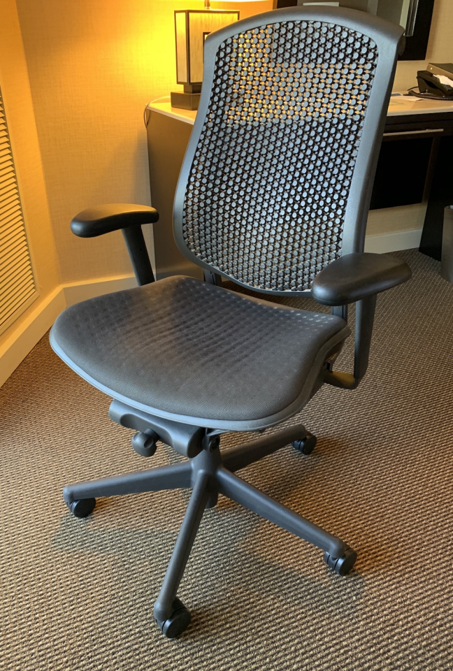 Hotel Surplus Herman Miller Celle Chair Black Padded Base