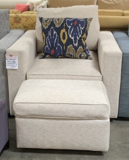 Park Hyatt Aviara Lounge Chair & Ottoman(Cream)