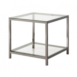 Lloyd Black Nickel End Table