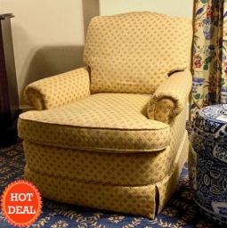 Four Seasons Westlake Village Butter Yellow Lounge Chair